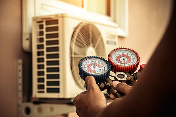 Professional Hvac Maintenance technician working in Roebling, NJ